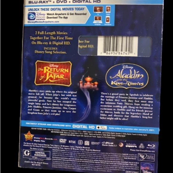 Blu-Ray Aladdin 2 movie collection - Picture 3 of 6